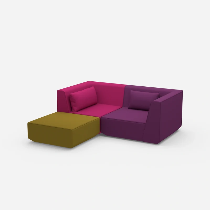 Ecksofa tief