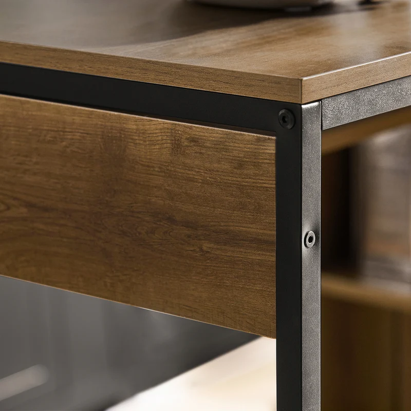 SoBuy FWT96-PF Bureau Informatique Table d’Etude Table à Manger Table avec Pliante Supplémentaire