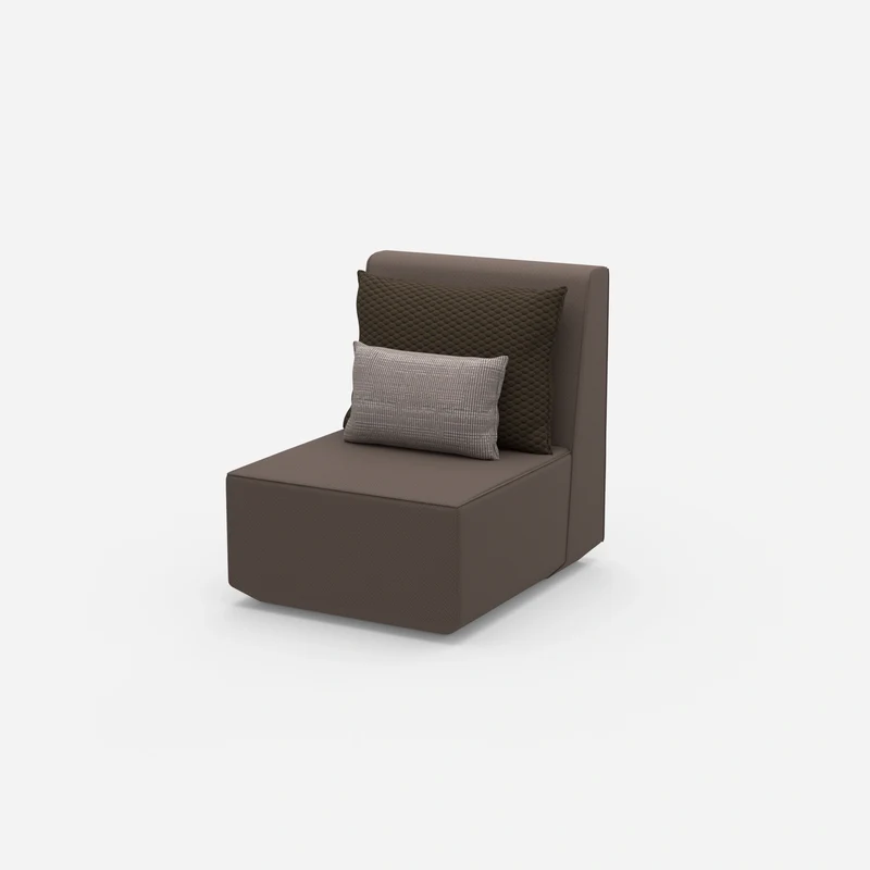 Moderner Sessel mit hoher Rückenlehne