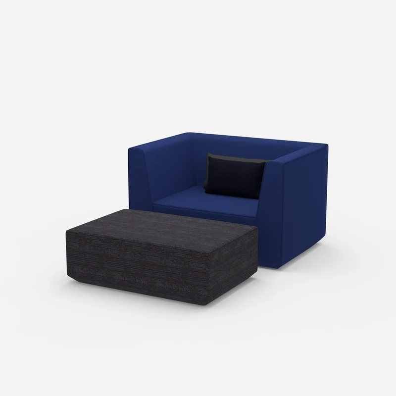 Sessel mit flexibler Fußablage