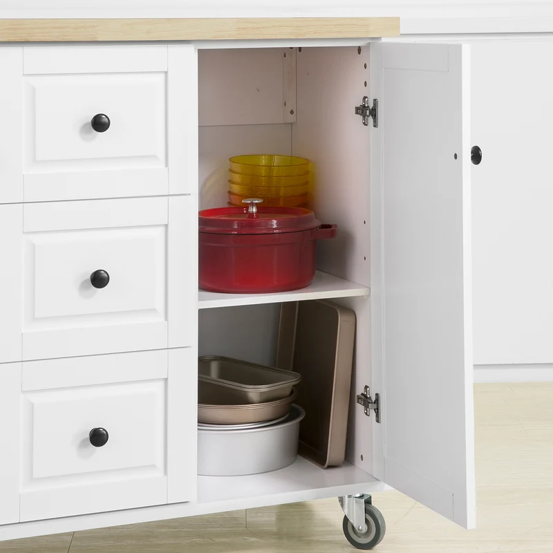 SoBuy FKW96-WN Desserte Roulant Buffet Meuble de Rangement Cuisine