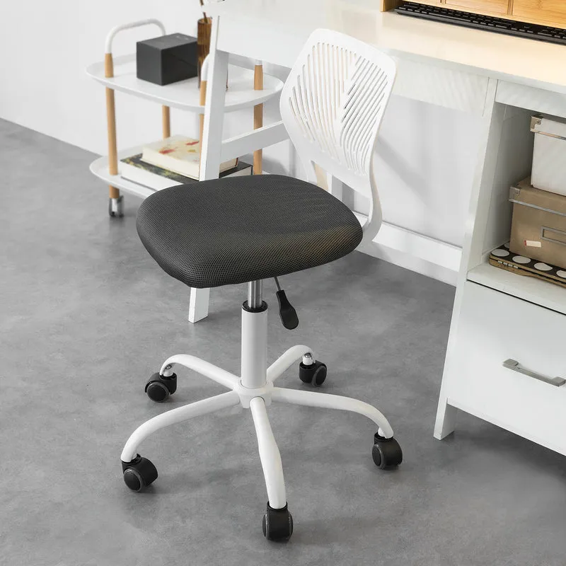 SoBuy FST64-W Chaise de Bureau Ergonomique Fauteuil Pivotant Chaise pour Ordinateur Hauteur