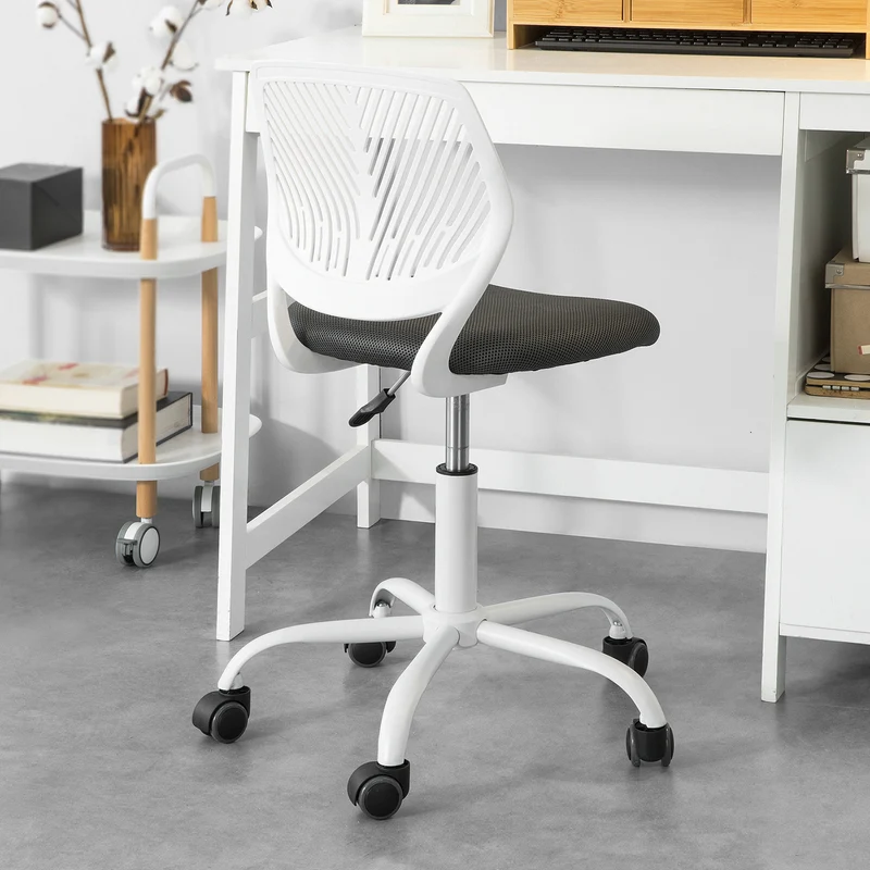 SoBuy FST64-W Chaise de Bureau Ergonomique Fauteuil Pivotant Chaise pour Ordinateur Hauteur