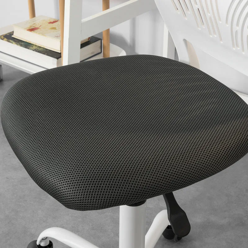 SoBuy FST64-W Chaise de Bureau Ergonomique Fauteuil Pivotant Chaise pour Ordinateur Hauteur