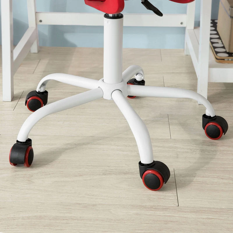 SoBuy FST64-R Chaise de Bureau Ergonomique Fauteuil Pivotant Chaise pour Ordinateur-Rouge
