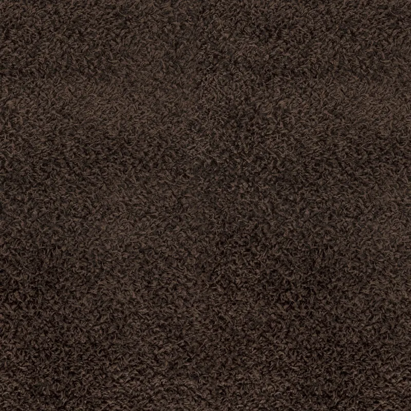 Tapis de Couloir Shaggy Moderne Marron Foncé Boracay