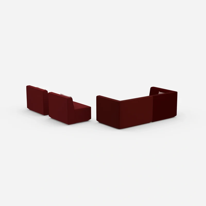 3 Sitzer Sofa mit 2 Sesseln