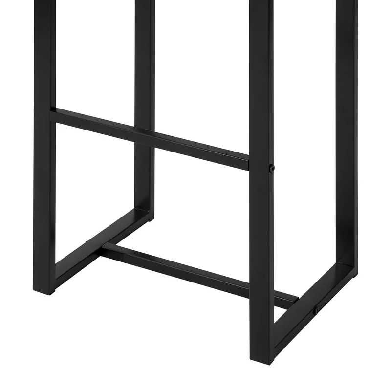 SoBuy FST74-Nx2 Lot de 2 Tabouret de Bar avec Repose-Pieds Tabouret Haut Chaise de Bar de Style Industriel pour Cuisine, Salle à Manger