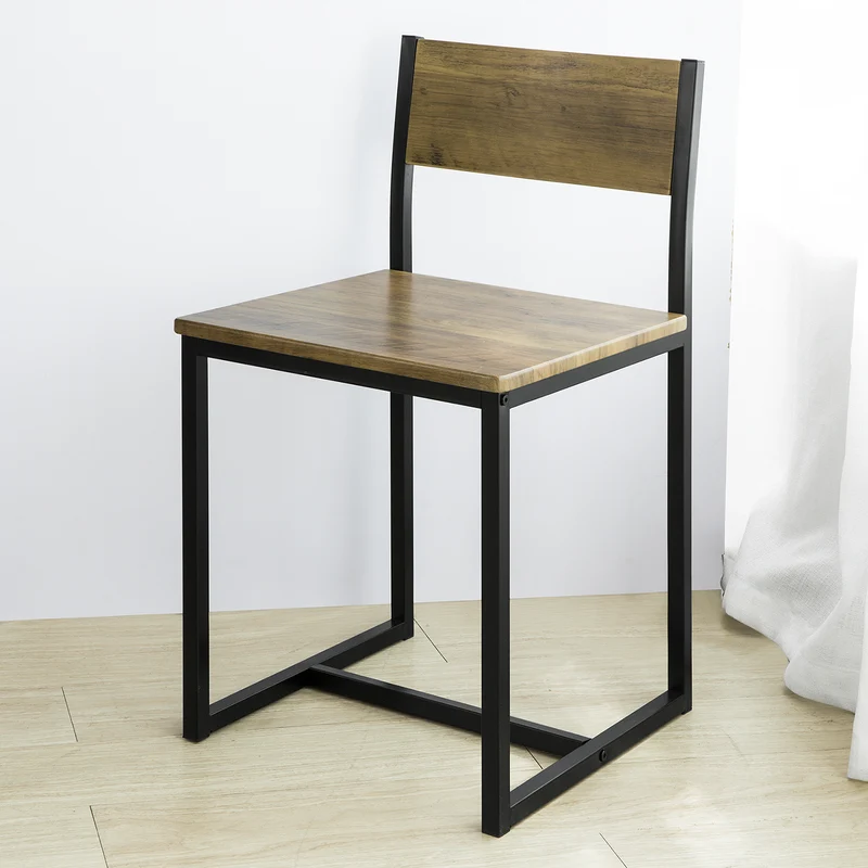 SoBuy OGT36-N Table de Salle à Manger avec 2 Chaises Lot Table et 2 Chaise de Style Industriel