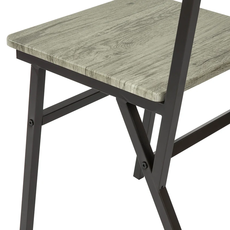 SoBuy OGT37-N Ensemble Table et 2 Chaise Lot Table de Salle à Manger avec 2 Chaises de Style Industriel pour Cuisine