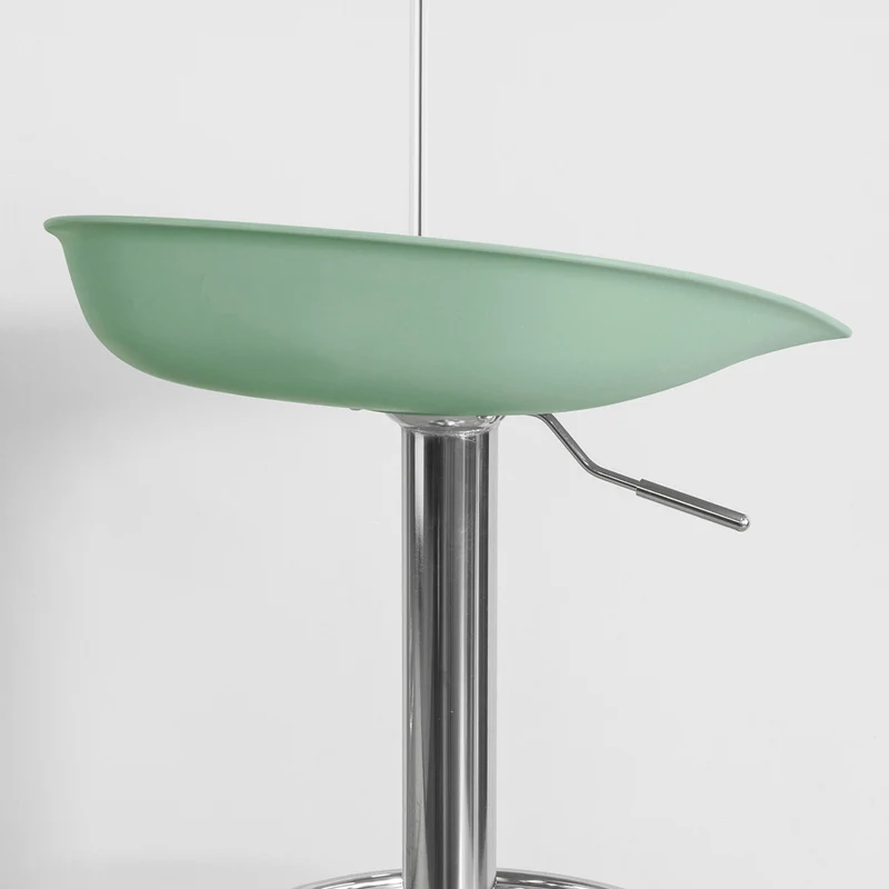 SoBuy FST75-GR Tabouret de Bar Design Chaise de Bar Cuisine Rotatif sur 360° Hauteur Réglable avec Repose-Pieds