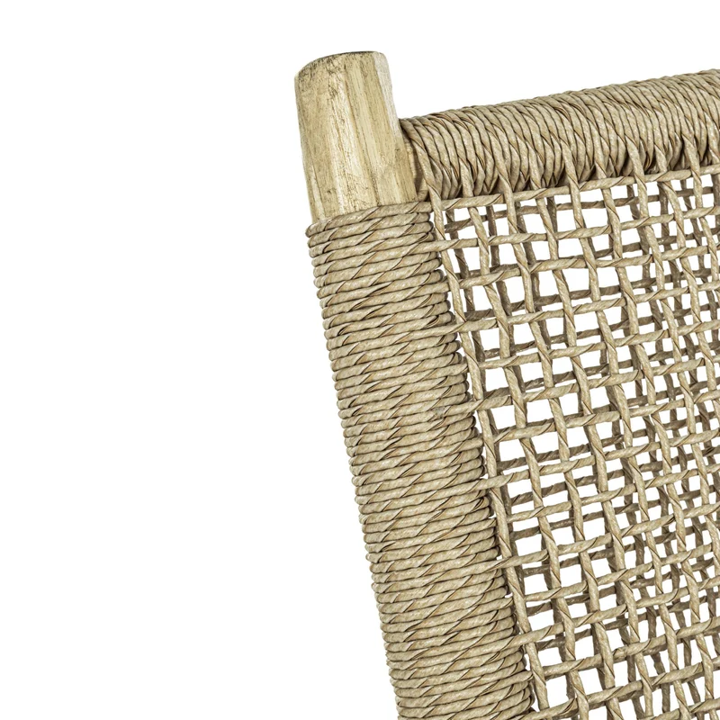 Ensemble de jardin LES TENDANCES Landry en bois naturel avec 1 canapé et 2 fauteuils