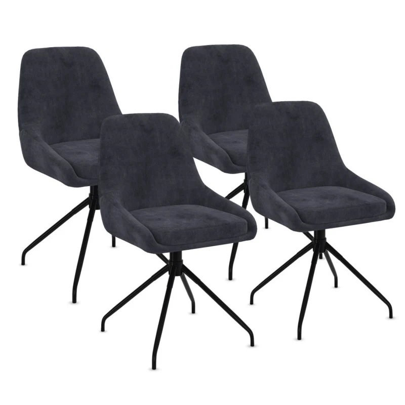 Lot de 2 chaises pivotantes Olivia