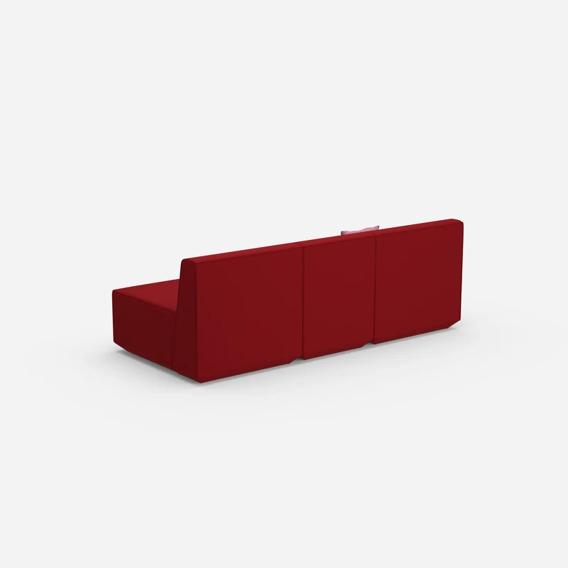 Rotes Dreisitzer Sofa