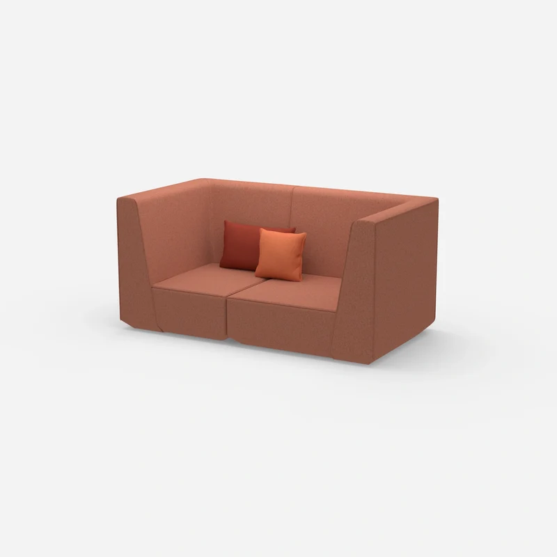 2er Sofa rot