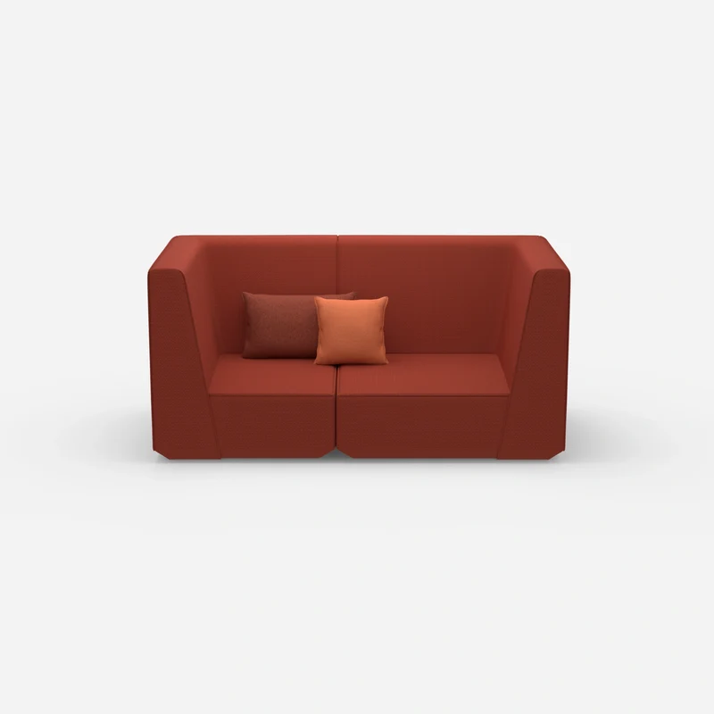 2er Sofa rot
