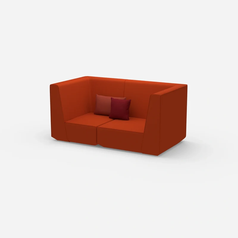 2er Sofa rot