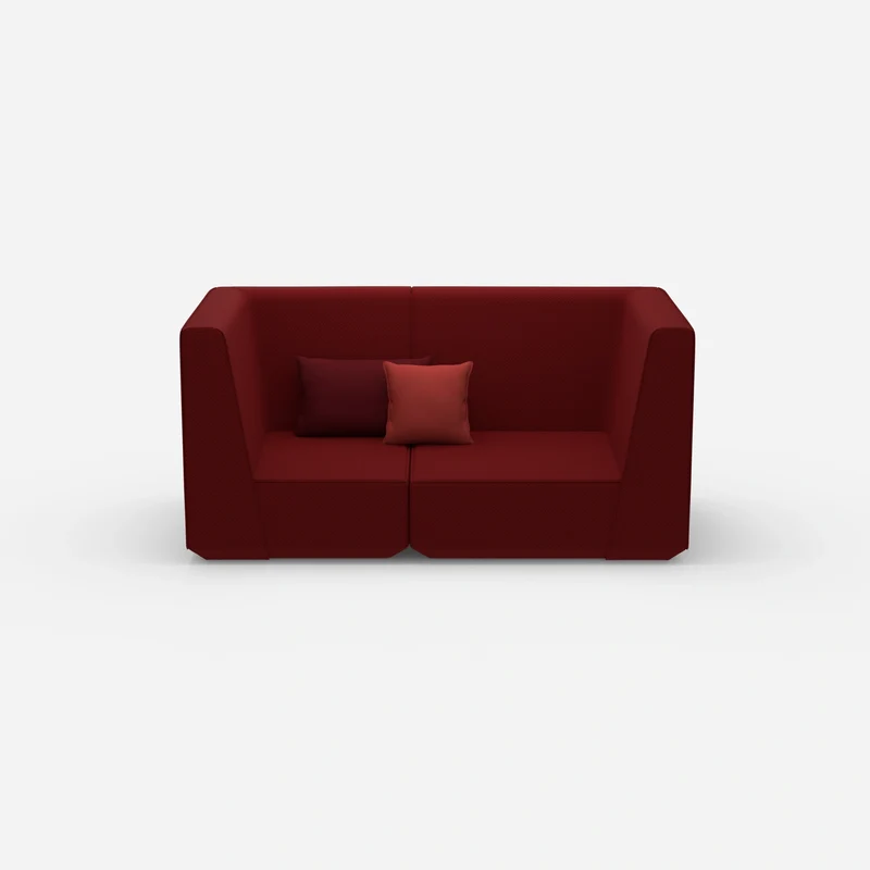 2er Sofa rot