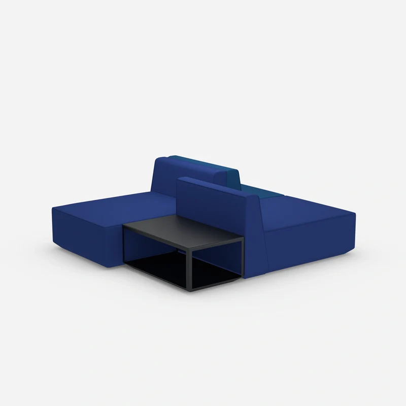 Modulares Sofa in Blau und Grau