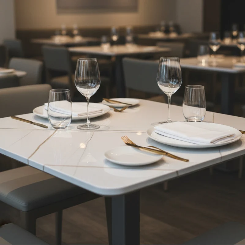 Plateau de table Matt Lauren White