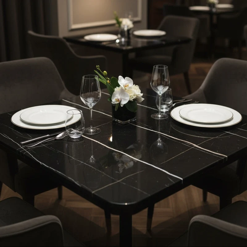 Plateau de table Matt Lauren Black