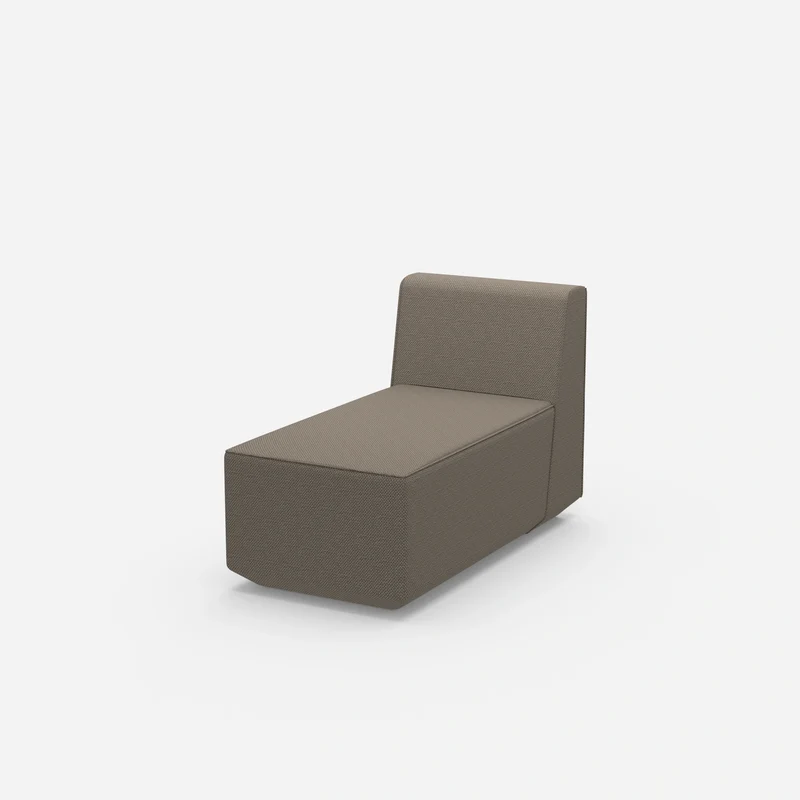 Schmale Recamiere 120 cm tief