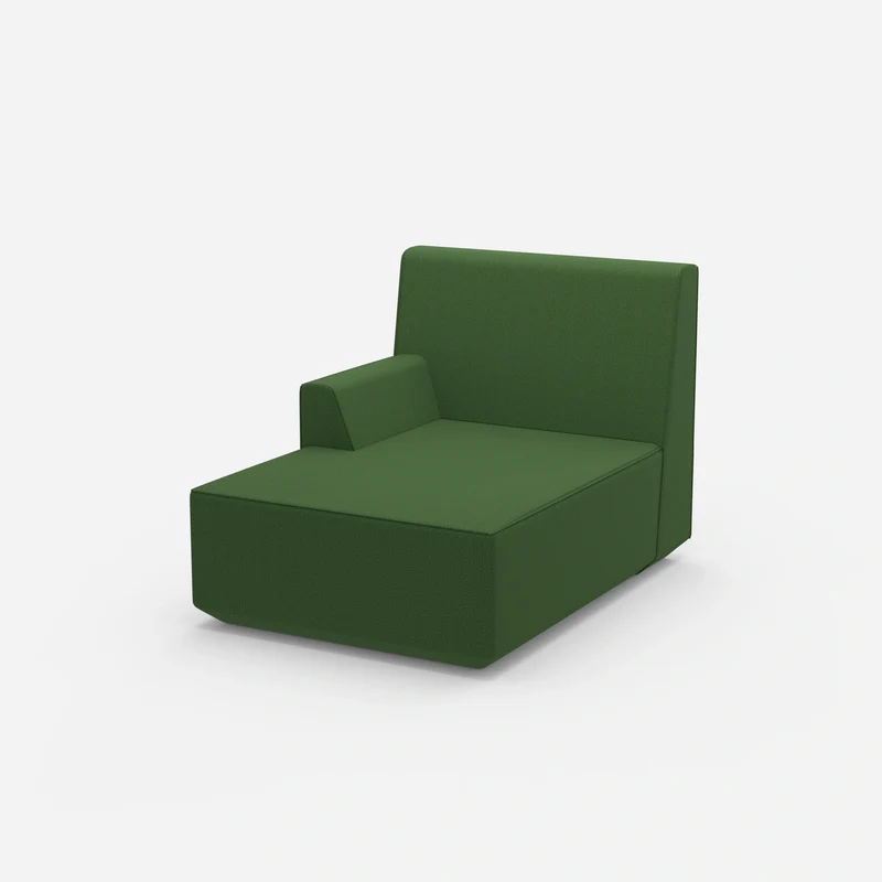 Grüne Recamiere 100 cm breit