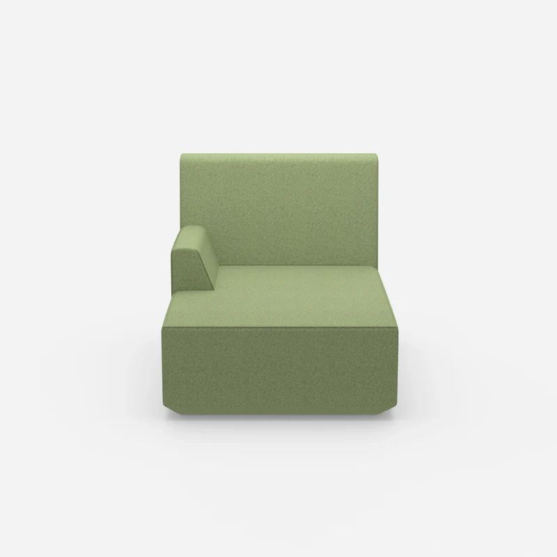 Grüne Recamiere 100 cm breit