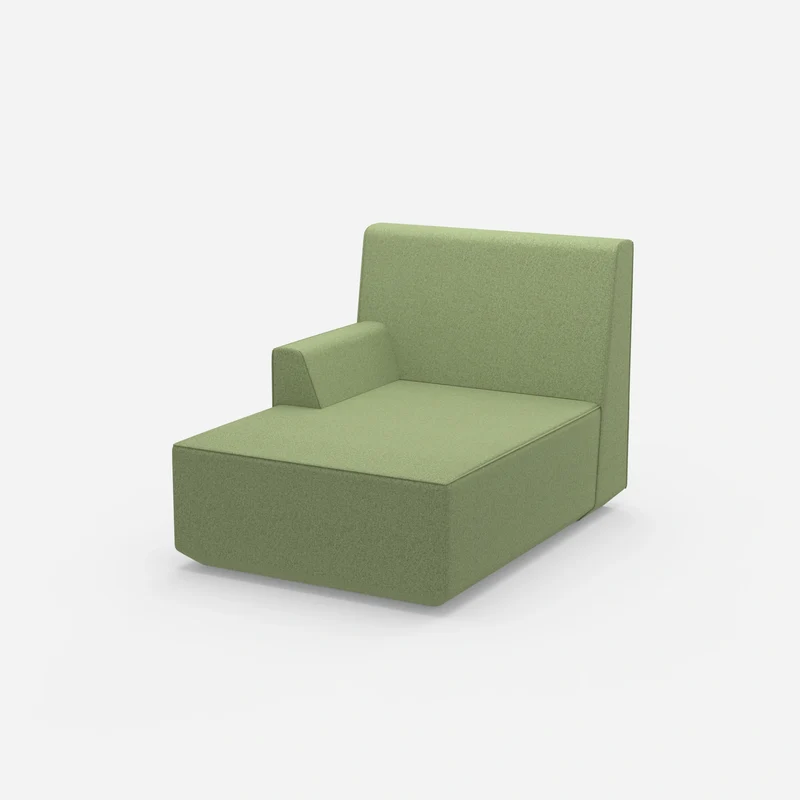Grüne Recamiere 100 cm breit