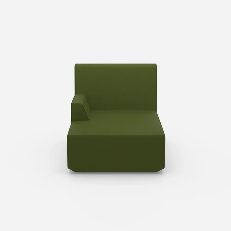 Grüne Recamiere 100 cm breit