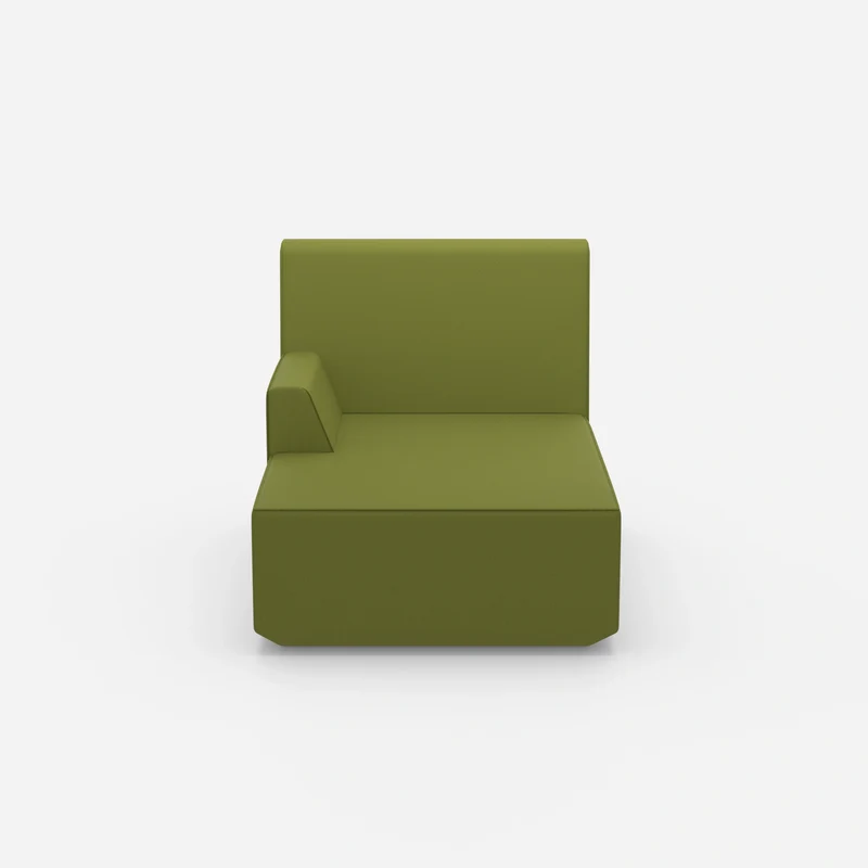 Grüne Recamiere 100 cm breit