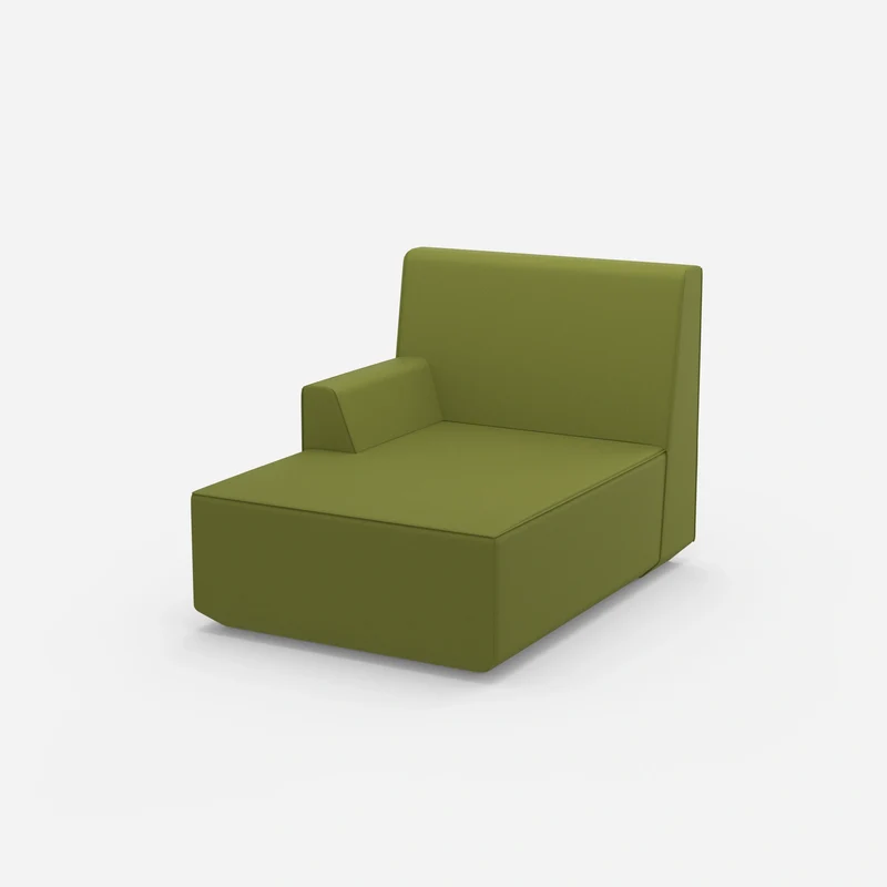 Grüne Recamiere 100 cm breit