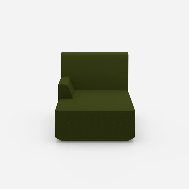 Grüne Recamiere 100 cm breit