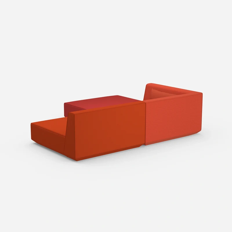Ecksofa mit niedriger Sitzhöhe