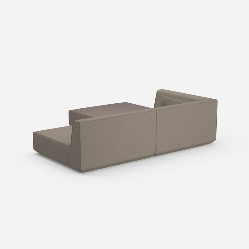 Ecksofa mit niedriger Sitzhöhe