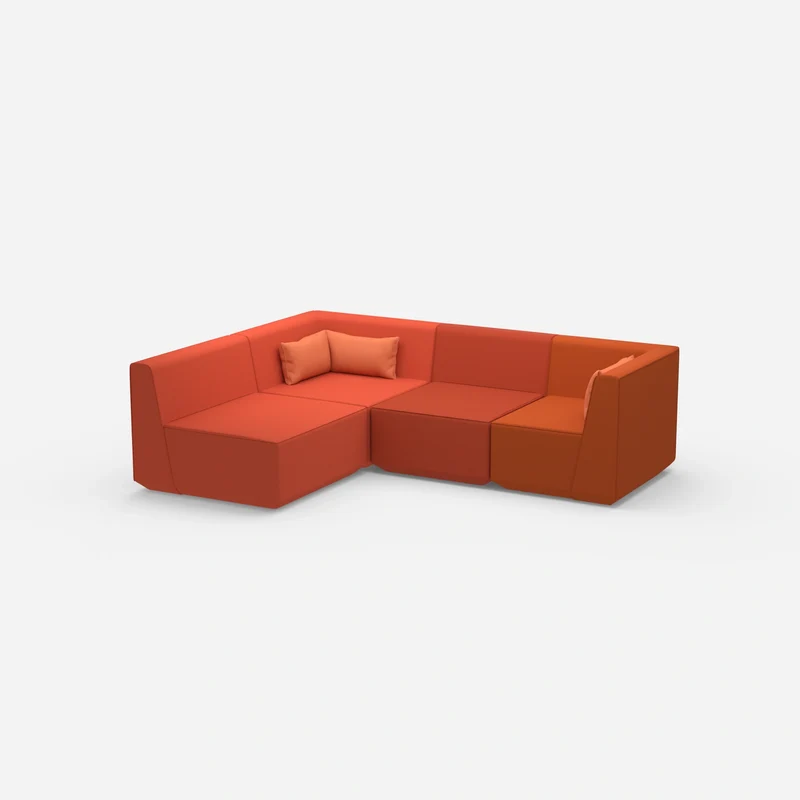 Sofaecke orange