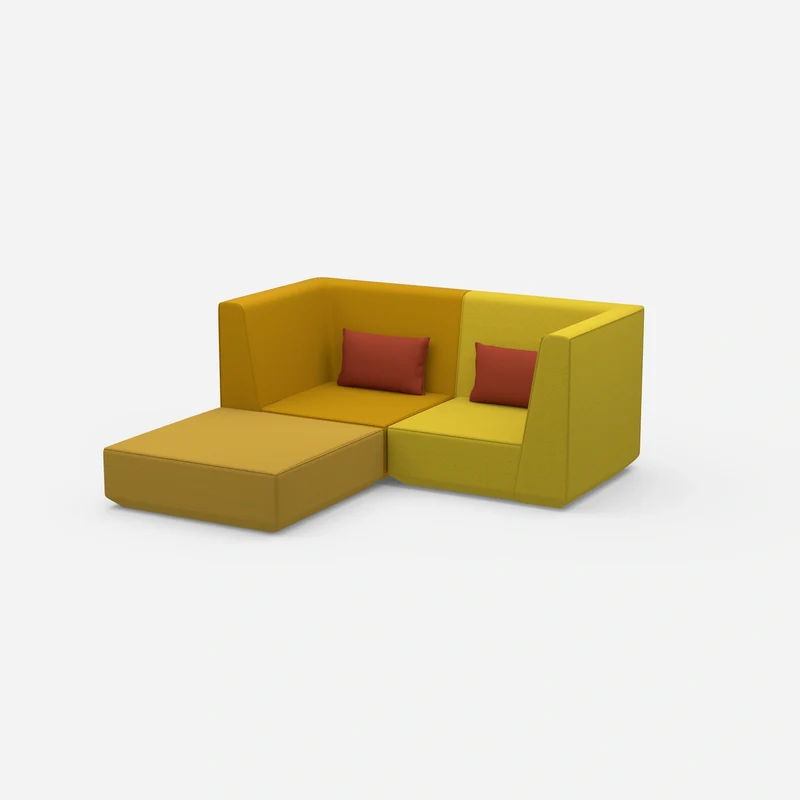 Modulares Ecksofa für kleine Räume