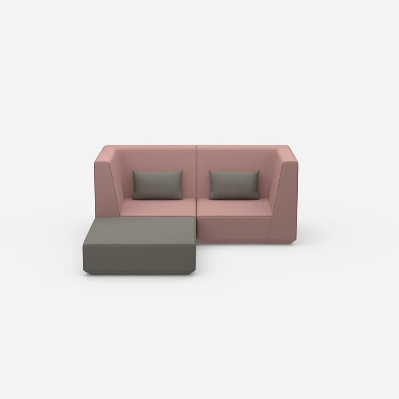 Modulares Ecksofa für kleine Räume
