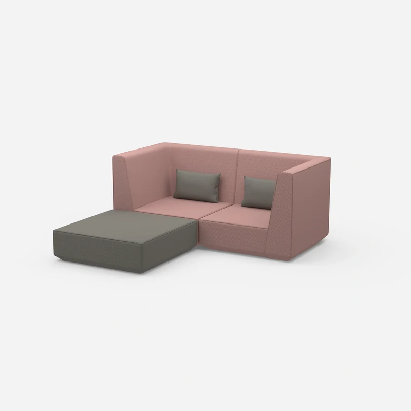 Modulares Ecksofa für kleine Räume