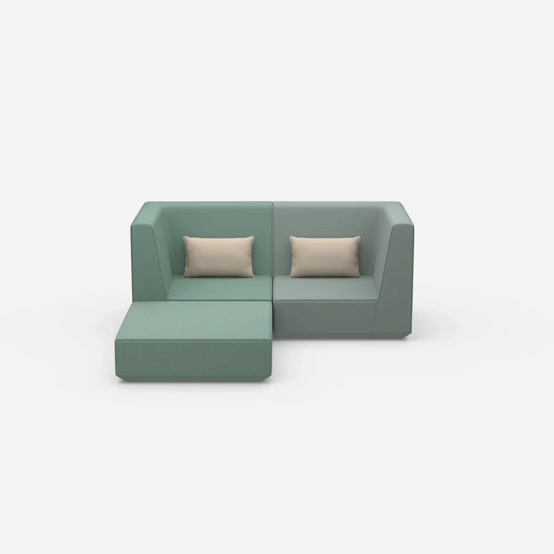 Modulares Ecksofa für kleine Räume