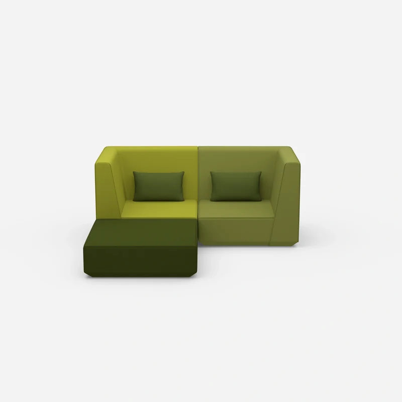Modulares Ecksofa für kleine Räume