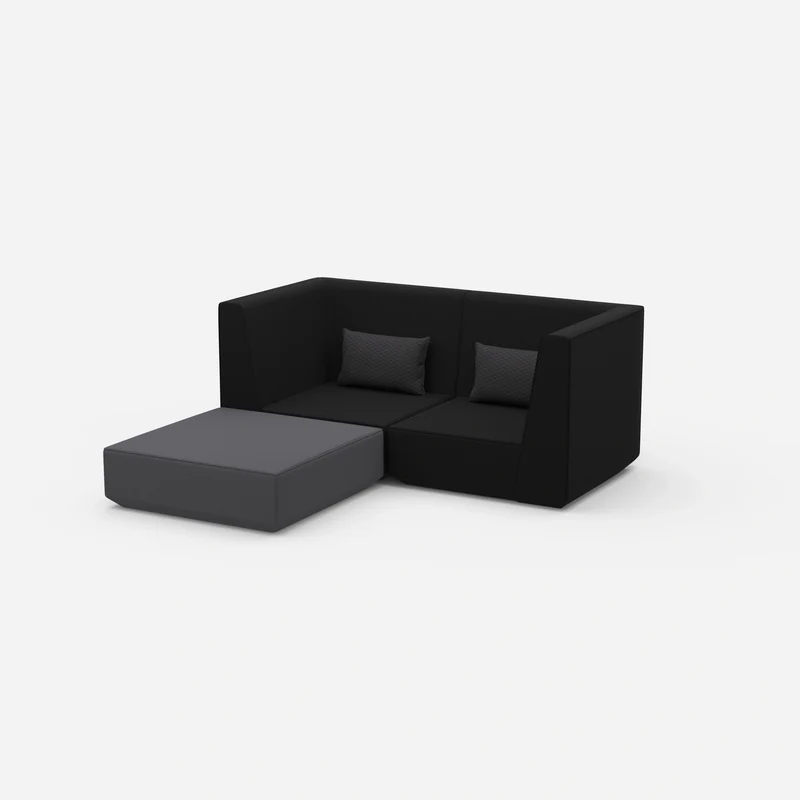 Modulares Ecksofa für kleine Räume