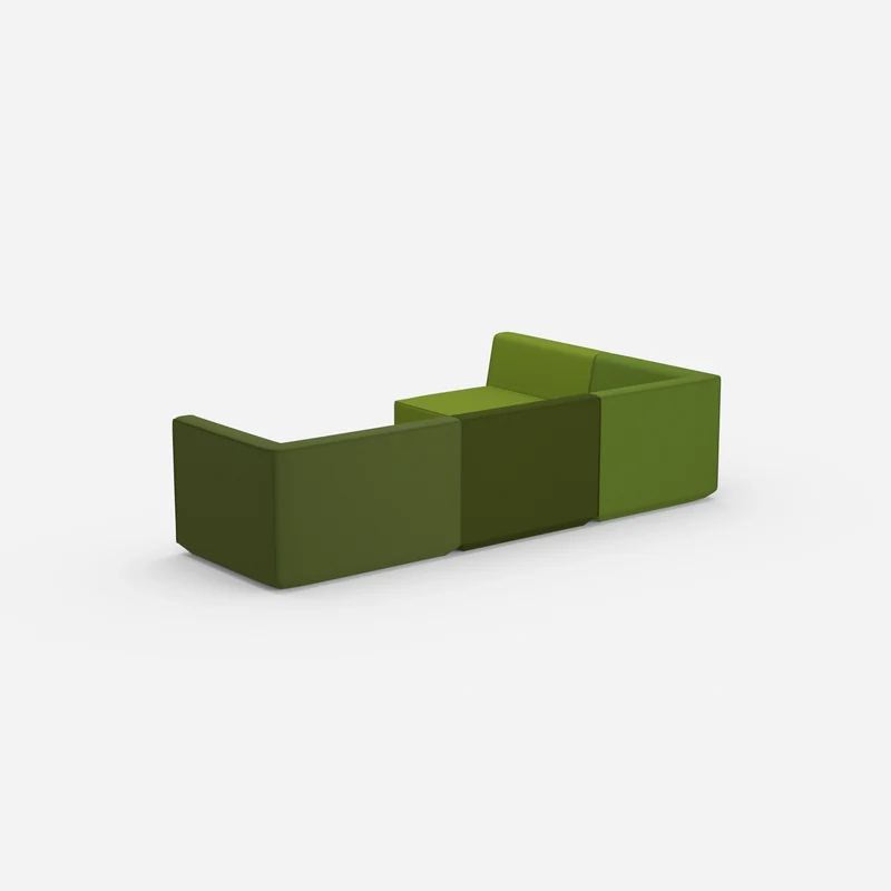 Ecksofa in Grün
