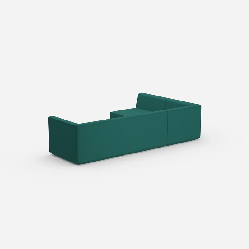 Ecksofa in Grün