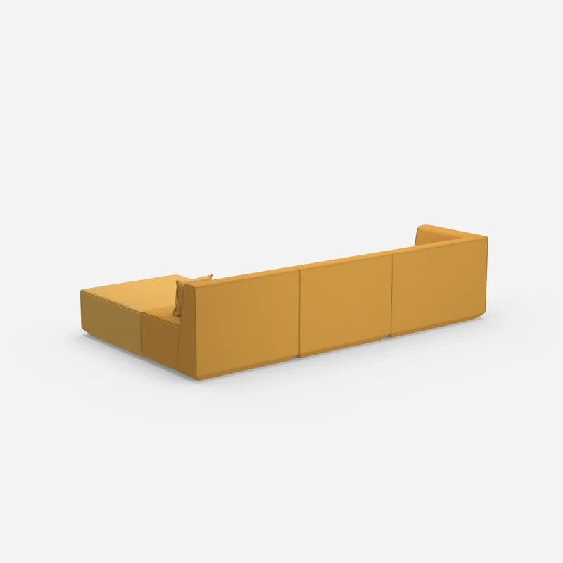Ecksofa in Gelb