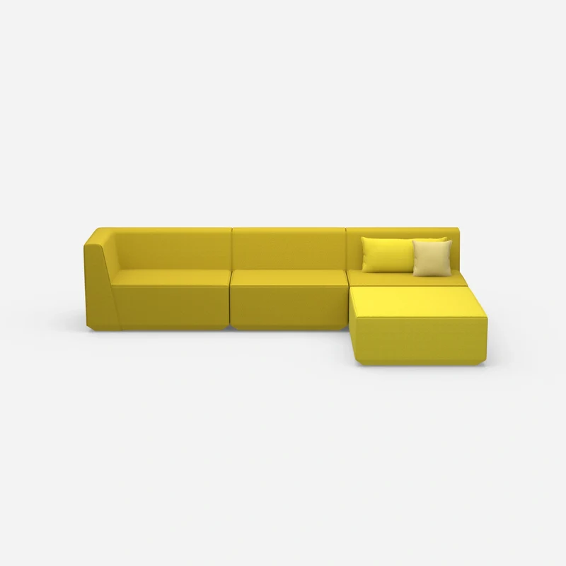 Ecksofa in Gelb
