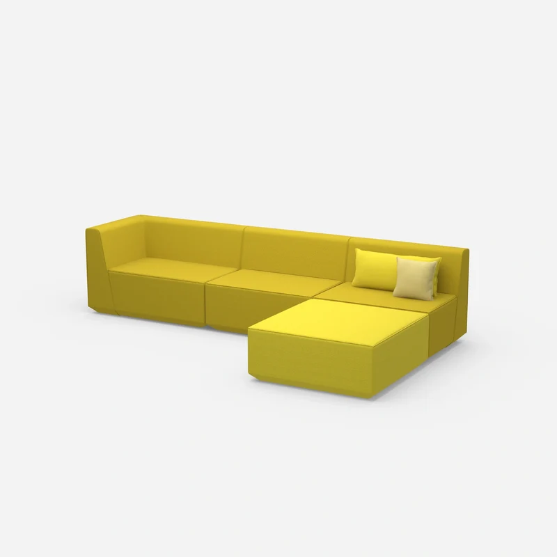 Ecksofa in Gelb