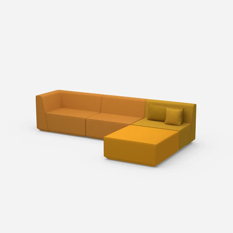 Ecksofa in Gelb