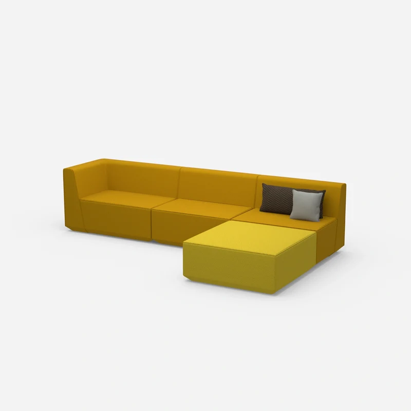 Ecksofa in Gelb