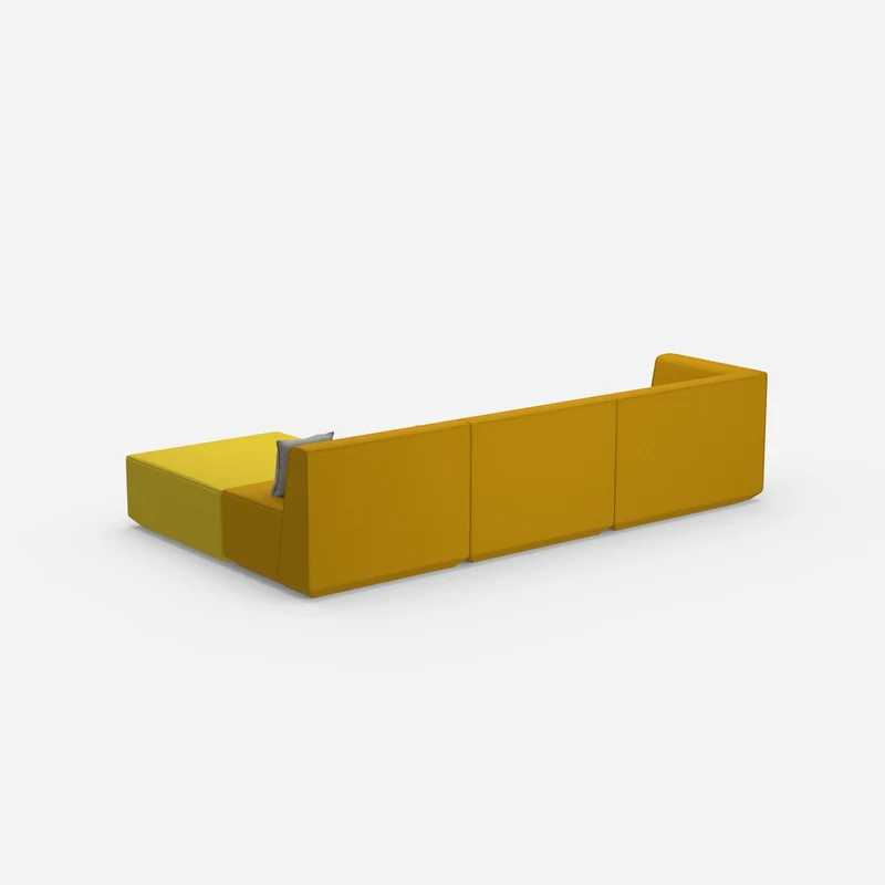 Ecksofa in Gelb